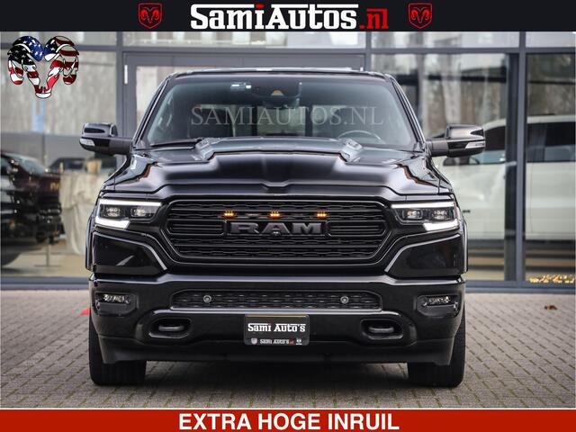Dodge 1500 Ram LIMITED NIGHT | 5.7 V8 HEMI | HUD | MWK | LUCHTVERING | EERSTE EIGENAAR | BOM VOL ALLE OPTIES | CREW CAB DUBBELE CABINE | 5 PERSOONS | DC | 40000 KM | MEEST VOLLE RAM PICK UP |