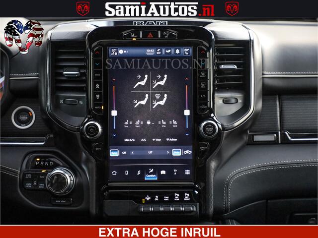 Dodge 1500 Ram LIMITED NIGHT | 5.7 V8 HEMI | HUD | MWK | LUCHTVERING | EERSTE EIGENAAR | BOM VOL ALLE OPTIES | CREW CAB DUBBELE CABINE | 5 PERSOONS | DC | 40000 KM | MEEST VOLLE RAM PICK UP |