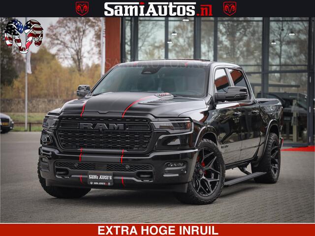 Dodge 1500 Ram Limited Night H.O 540HP 706Nm | Massage + Full Option | De Meest Luxe en Volle Pick-Up in zijn Klasse | Comfortabele Dubbele Cabine met Royale 5 Zitplaatsen | BPM vrij | Nu Leverbaar uit Voorraad | Voorraad Nr 2334 - 5409