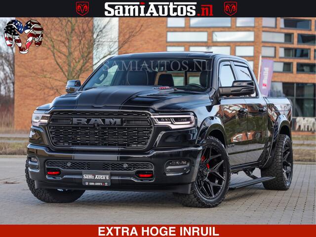 Dodge 1500 Ram Limited Night High Output 540HP 706Nm | Massage + Full Option | De Meest Luxe en Volle Pick-Up in zijn Klasse | Comfortabele Dubbele Cabine met Royale 5 Zitplaatsen | BPM vrij | Nu Leverbaar uit Voorraad | Voorraad Nr 2357 - 5182