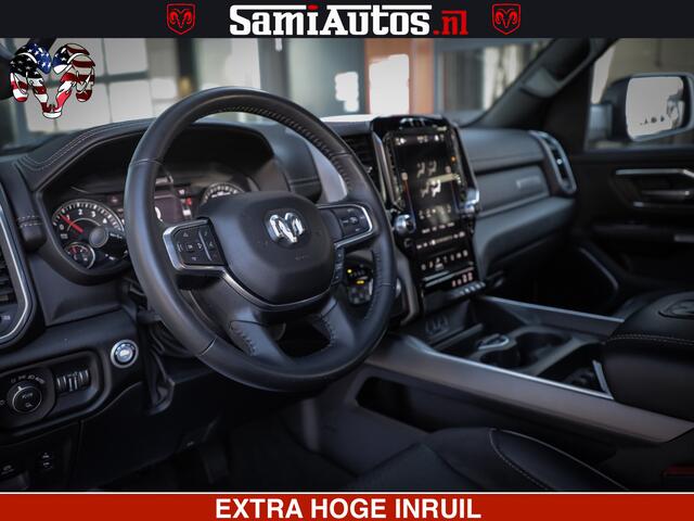 Dodge 1500 Ram LARAMIE SPORT | 5.7 V8 4X4 | 12 INCH MULTIMEDIA | MEMORY SEAT | BED STEP | 3500KG | GRANITE CRYSTAL | PRINS LPG | CRUISE | FULL LED | ALARM K3 | UITLAAT KLEP SYSTEEM ALS NIEUW!