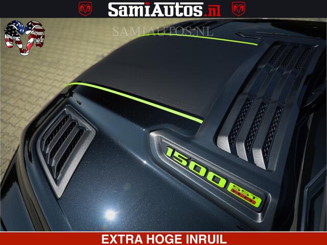 Dodge 1500 Ram Limited Night High Output 540HP 706Nm | Massage + Full Option | De Meest Luxe en Volle Pick-Up in zijn Klasse | Comfortabele Dubbele Cabine met Royale 5 Zitplaatsen | BPM vrij | Nu Leverbaar uit Voorraad | Voorraad Nr 2300 - 7689