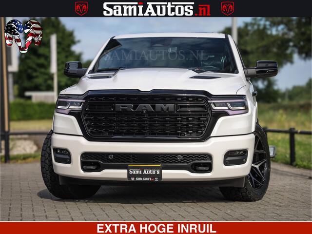 Dodge 1500 RAM Limited Night High Output 540HP 706Nm | Massage + Full Option | De Meest Luxe en Volle Pick-Up in zijn Klasse | Comfortabele Dubbele Cabine met Royale 5 Zitplaatsen | BPM vrij | Nu Leverbaar uit Voorraad | Voorraad Nr 2336 - 7700