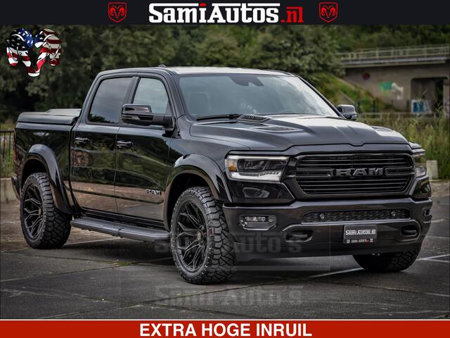 Dodge 1500 Ram Laramie Sport | HEMI 5.7 V8 4x4 | LPG | Grootscherm 12" | LARAMIE PERFORMANCE | ZWART | CREWCAB 5'7 | GRIJSKENTEKEN | DUBBELE CABINE | 5 Persoons | VOORRAAD NR 2525 - 1256
