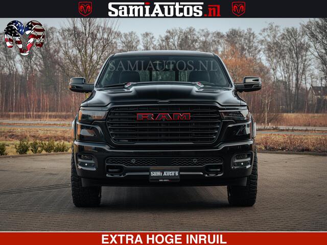 Dodge 1500 RAM Night Premium | Full Option | De Meest Luxe Pick-Up in zijn Klasse | Comfortabele Dubbele Cabine met Royale 5 Zitplaatsen | BPM vrij | Nu Leverbaar uit Voorraad | Voorraad Nr 2200 - 0886