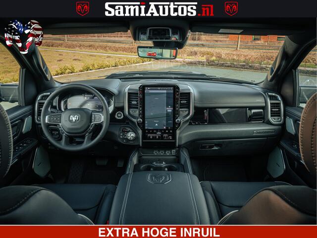 Dodge 1500 RAM Night Premium | Full Option | De Meest Luxe Pick-Up in zijn Klasse | Comfortabele Dubbele Cabine met Royale 5 Zitplaatsen | BPM vrij | Nu Leverbaar uit Voorraad | Voorraad Nr 2200 - 0886