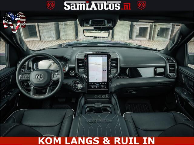 Dodge 1500 Ram Limited Night H.O 540HP 706Nm | Massage + Full Option | De Meest Luxe en Volle Pick-Up in zijn Klasse | Comfortabele Dubbele Cabine met Royale 5 Zitplaatsen | BPM vrij | Nu Leverbaar uit Voorraad | Voorraad Nr 2295 - 8559