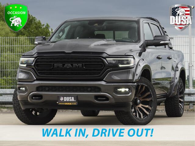Dodge 1500 Ram 5.7 V8 4x4 Crew Cab Limited Split Tailgate | RAMBAR | Back Flip | Fenders | 22 inch Fuel offroads Nieuw binnen!