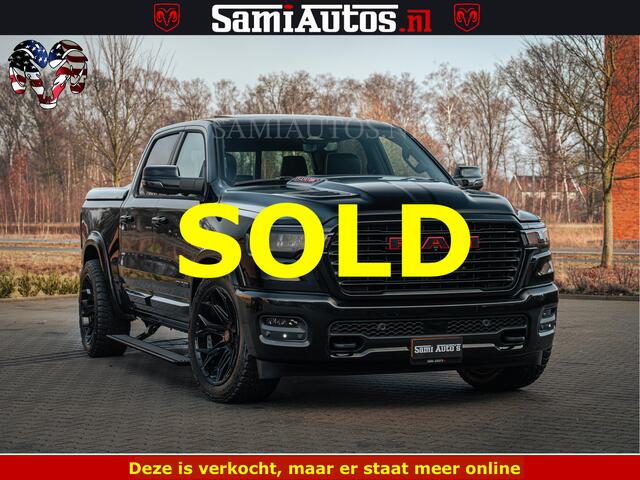 Dodge 1500 RAM Night Premium | Full Option | De Meest Luxe Pick-Up in zijn Klasse | Comfortabele Dubbele Cabine met Royale 5 Zitplaatsen | BPM vrij | Nu Leverbaar uit Voorraad | Voorraad Nr 2200 - 0886