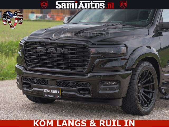 Dodge 1500 RAM Night Premium | Full Option | De Meest Luxe Pick-Up in zijn Klasse | Comfortabele Dubbele Cabine met Royale 5 Zitplaatsen | BPM vrij | Nu Leverbaar uit Voorraad | Voorraad Nr 2287 - 3384