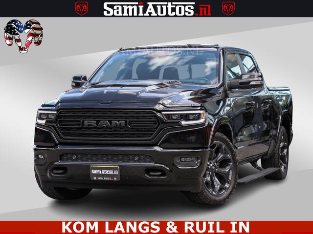 Dodge 1500 Ram LIMITED NIGHT | BOM VOL | HUD | MWK | LUCHTVERING | PANODAK | 5.7 V8 HEMI 402PK | DC | DUBBELE CABINE | 5 PERSOONS | GRIJSKENTEKEN PICK UP |