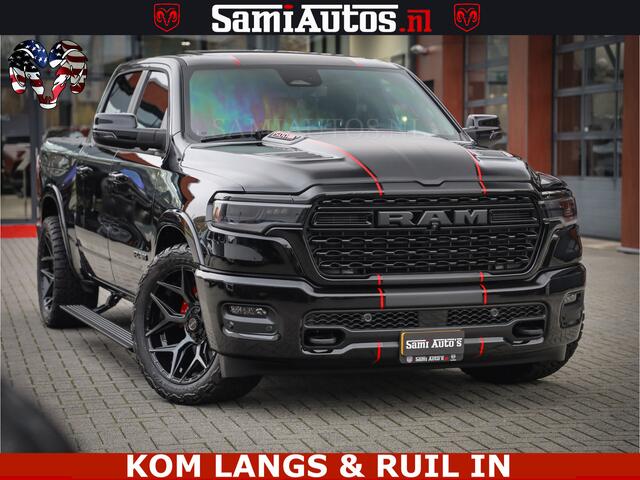 Dodge 1500 Ram Limited Night H.O 540HP 706Nm | Massage + Full Option | De Meest Luxe en Volle Pick-Up in zijn Klasse | Comfortabele Dubbele Cabine met Royale 5 Zitplaatsen | BPM vrij | Nu Leverbaar uit Voorraad | Voorraad Nr 2334 - 5409 | De specialist in Amerikaans
