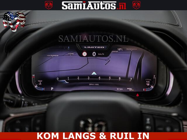 Dodge 1500 Ram Limited Night H.O 540HP 706Nm | Massage + Full Option | De Meest Luxe en Volle Pick-Up in zijn Klasse | Comfortabele Dubbele Cabine met Royale 5 Zitplaatsen | BPM vrij | Nu Leverbaar uit Voorraad | Voorraad Nr 2334 - 5409 | De specialist in Amerikaans