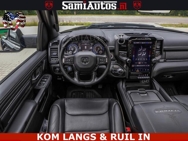 Dodge 1500 Ram LIMITED NIGHT | BOM VOL | HUD | MWK | LUCHTVERING | PANODAK | 5.7 V8 HEMI 402PK | DC | DUBBELE CABINE | 5 PERSOONS | GRIJSKENTEKEN PICK UP | DASHCAM | ALARM | OPEN UITLAAT KLEP | | De specialist in Amerikaanse pick-ups in Nederland en Europa.