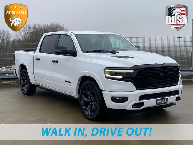 Dodge 1500 Ram | Limited | 5.7L HEMI | 4X4 Night Edition | Panoramadak | Luchtvering | BPM VRIJ Getoonde accessoires zijn verkrijgbaar tegen meerprijs