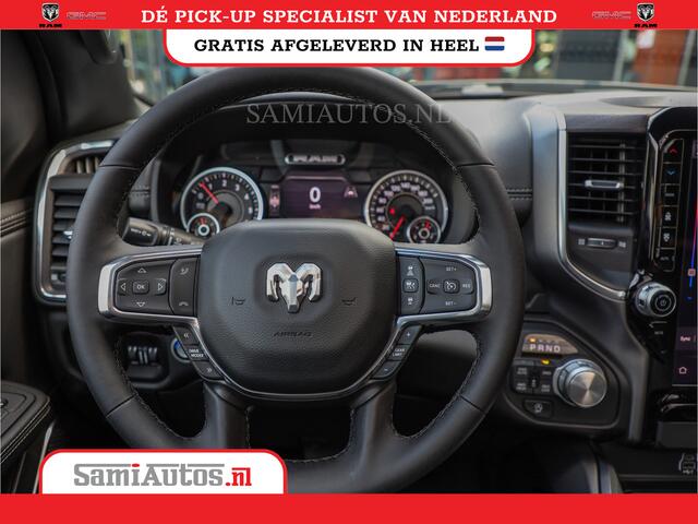 Dodge RAM PICKUP 2025 LARAMIE SPORT HURRICANE 420PK 636 Nm | PRIJS MET LPG EN COVER EN GARANTIE | DUBBELE CABINE | PICK UP | 5 PERSOONS | DC | GRIJSKENTEKEN | VOORAAD 2189 - 9768