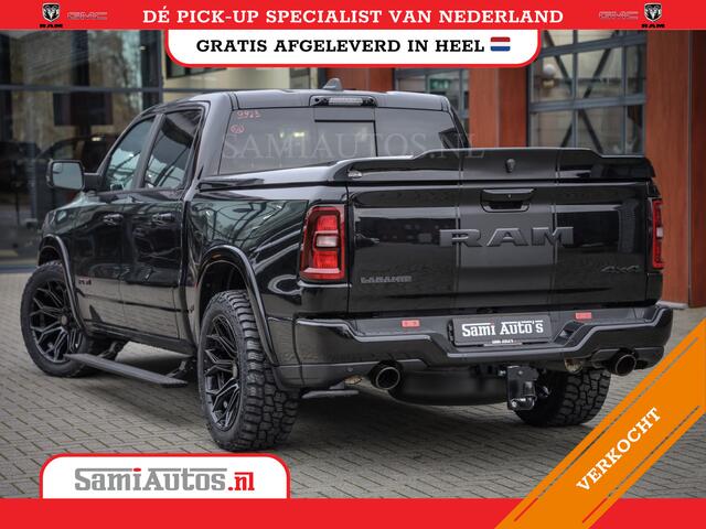 Dodge RAM PICKUP PREMIUM NIGHT | MAY 2025 BOM VOL + HUD & 14.4 INCH SCHERM | LUCHTVERING | 420PK 636 Nm | PRIJS MET LPG EN COVER EN GARANTIE | DUBBELE CABINE | PICK UP | 5 PERSOONS | DC | GRIJSKENTEKEN | VOORRAAD NR 2232 - 3424