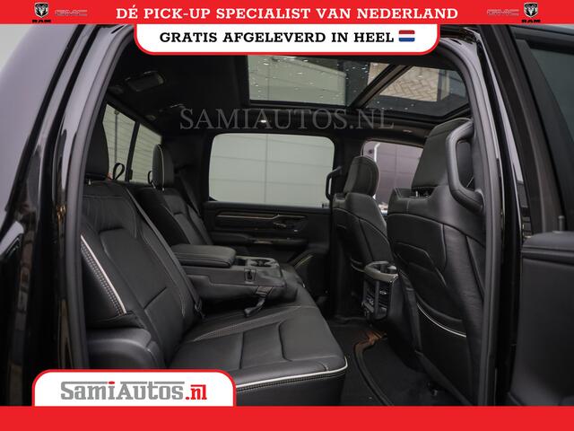 Dodge RAM PICKUP 1500 DE MEEST LUXUEUZE LIMITED NIGHT HIGH OUTPUT H.O 540PK 706 Nm 2025 | XB9 | MASSAGE | BOM VOL | CREW CAB | DUBBELE CABINE | GRIJSKENTEKEN | VOORRAAD NR 2334 - 5409