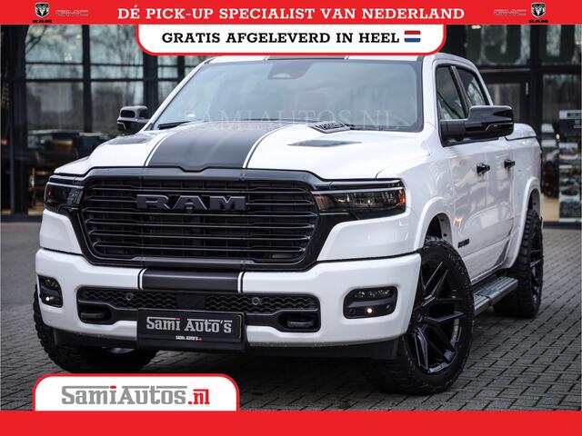 Dodge RAM PICKUP 420PK 636 Nm | 14,4 SCHERM + 10.2 INCH PASSENGER SCREEN | PRIJS MET LPG EN COVER EN GARANTIE | DUBBELE CABINE | PICK UP | 5 PERSOONS | DC | GRIJSKENTEKEN | VOORAAD 2223 - 5047