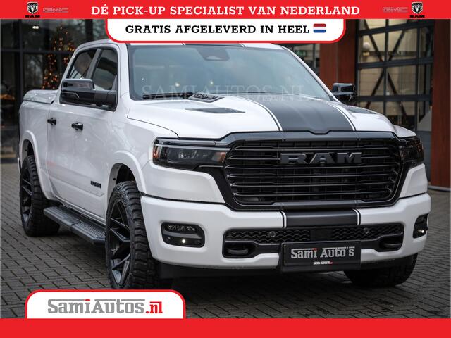 Dodge RAM PICKUP 420PK 636 Nm | 14,4 SCHERM + 10.2 INCH PASSENGER SCREEN | PRIJS MET LPG EN COVER EN GARANTIE | DUBBELE CABINE | PICK UP | 5 PERSOONS | DC | GRIJSKENTEKEN | VOORAAD 2223 - 5047