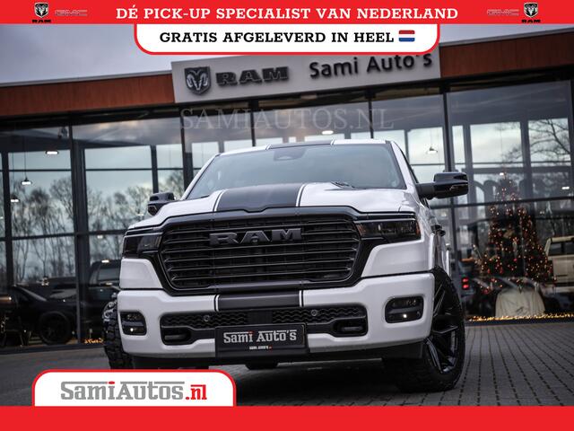 Dodge RAM PICKUP 420PK 636 Nm | 14,4 SCHERM + 10.2 INCH PASSENGER SCREEN | PRIJS MET LPG EN COVER EN GARANTIE | DUBBELE CABINE | PICK UP | 5 PERSOONS | DC | GRIJSKENTEKEN | VOORAAD 2223 - 5047