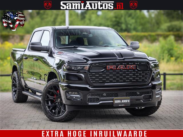 Dodge RAM PICKUP TradesMan 6 Persoons Uitvoering | LEDER RS | 420Pk 636Nm | Pick-Up | Comfortabele Dubbele Cabine met Royale 6 Zitplaatsen | BPM vrij | Nu Leverbaar uit Voorraad | Voorraad Nr 2217- 2911
