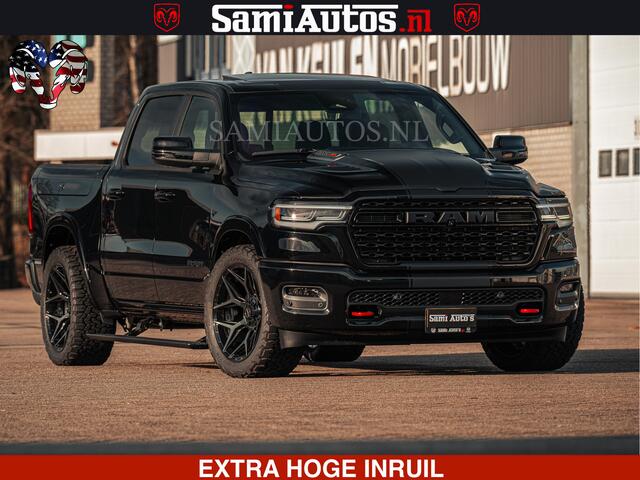 Dodge RAM PICKUP Limited SPORT H.O 540HP 706Nm | Massage + Full Option | De Meest Luxe en Volle Pick-Up in zijn Klasse | Comfortabele Dubbele Cabine met Royale 5 Zitplaatsen | BPM vrij | Nu Leverbaar uit Voorraad | Voorraad Nr 2348 - 5158