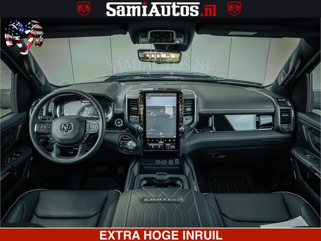 Dodge RAM PICKUP Limited H.O 540PK 706Nm | Massage + Full Option | De Meest Luxe en Volle Pick-Up in zijn Klasse | Comfortabele Dubbele Cabine met Royale 5 Zitplaatsen | BPM vrij | Nu Leverbaar uit Voorraad | Voorraad Nr 2326 - 5169