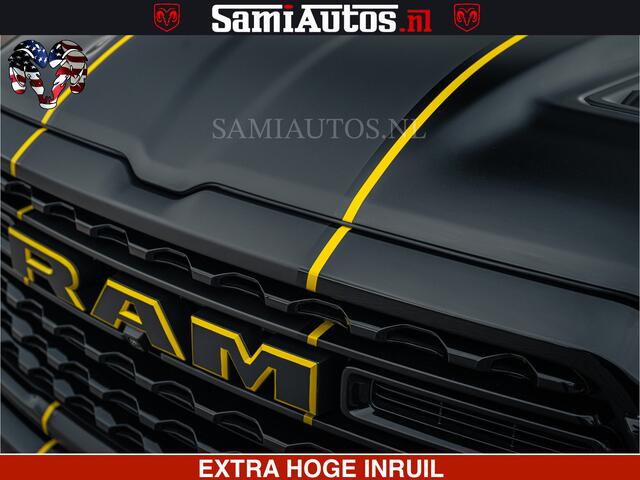Dodge RAM PICKUP Limited Night H.O 540HP 706Nm | Massage + Full Option | De Meest Luxe en Volle Pick-Up in zijn Klasse | Comfortabele Dubbele Cabine met Royale 5 Zitplaatsen | BPM vrij | Nu Leverbaar uit Voorraad | Voorraad Nr 2370 - 5411