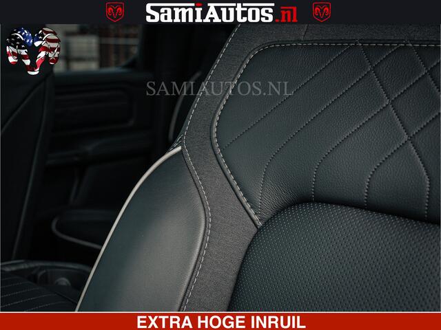 Dodge RAM PICKUP Limited Night H.O 540HP 706Nm | Massage + Full Option | De Meest Luxe en Volle Pick-Up in zijn Klasse | Comfortabele Dubbele Cabine met Royale 5 Zitplaatsen | BPM vrij | Nu Leverbaar uit Voorraad | Voorraad Nr 2370 - 5411