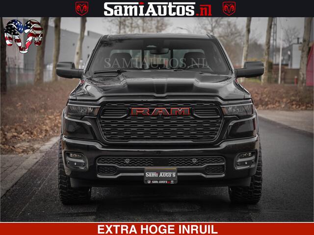 Dodge RAM PICKUP RS LEDER RODE STIKSELS | 6 PERSOONS | 420Pk 636Nm | Pick-Up | Comfortabele Dubbele Cabine met Royale 6 Zitplaatsen | BPM vrij | Nu Leverbaar uit Voorraad | Voorraad Nr 2217- 2911