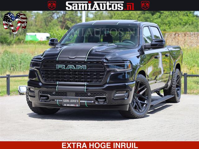 Dodge RAM PICKUP Limited H.O 540HP 706Nm | Massage + Full Option | De Meest Luxe en Volle Pick-Up in zijn Klasse | Comfortabele Dubbele Cabine met Royale 5 Zitplaatsen | BPM vrij | Nu Leverbaar uit Voorraad | Voorraad Nr 2304 - 8540
