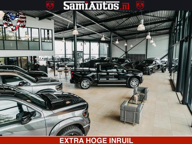 Dodge RAM PICKUP LIMITED NIGHT H.O 540 PK 706 Nm | XB9 | MASSAGE | BOM VOL | CREW CAB | DUBBELE CABINE | GRIJSKENTEKEN | 5 PERSOONS | DE MEEST LUXUEUZE en BEGEERDE Pick-up