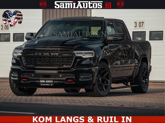 Dodge RAM PICKUP Limited H.O 540PK 706Nm | Massage + Full Option | De Meest Luxe en Volle Pick-Up in zijn Klasse | Comfortabele Dubbele Cabine met Royale 5 Zitplaatsen | BPM vrij | Nu Leverbaar uit Voorraad | Voorraad Nr 2326 - 5169