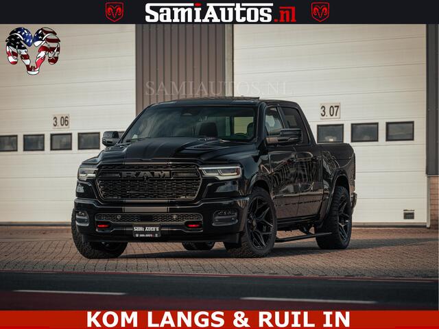 Dodge RAM PICKUP Limited H.O 540PK 706Nm | Massage + Full Option | De Meest Luxe en Volle Pick-Up in zijn Klasse | Comfortabele Dubbele Cabine met Royale 5 Zitplaatsen | BPM vrij | Nu Leverbaar uit Voorraad | Voorraad Nr 2326 - 5169
