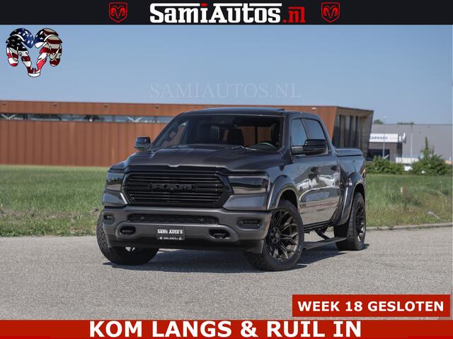 Dodge RAM PICKUP HULK PACK | 360 CAMERA | ADAPTIVE CRUSE | PANODAK | VOLLE UITVOERING | LARAMIE NIGHT | 5.7 V8 HEMI 402PK 4x4 | CREWCAB 5 PERSOONS | GRIJSKENTEKEN | Granite Crystal Metallic Mijn Voorraad Nr 1998 - 24130