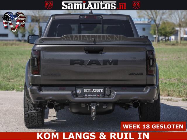 Dodge RAM PICKUP HULK PACK | 360 CAMERA | ADAPTIVE CRUSE | PANODAK | VOLLE UITVOERING | LARAMIE NIGHT | 5.7 V8 HEMI 402PK 4x4 | CREWCAB 5 PERSOONS | GRIJSKENTEKEN | Granite Crystal Metallic Mijn Voorraad Nr 1998 - 24130