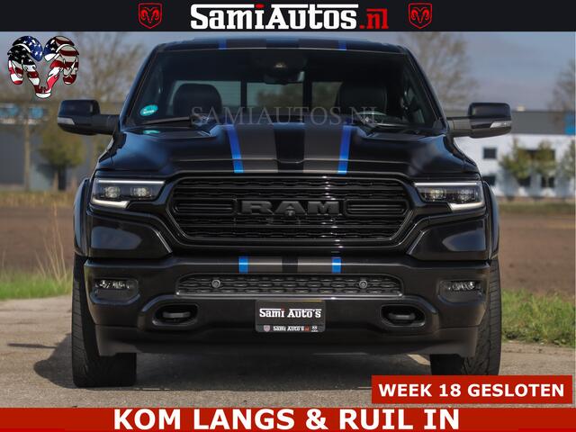 Dodge RAM PICKUP HULK PACK LIMITED | 5.7 V8 | WIDE BODY | STRIPING | HUD | LUCHTVERING | OPEN UITLAAT KLEP | BOM VOL CREW CAB | DUBBELE CABINE | DC | 5 PERSOONS |