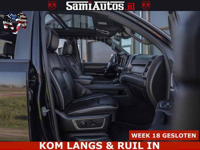 Dodge RAM PICKUP HULK PACK LIMITED | 5.7 V8 | WIDE BODY | STRIPING | HUD | LUCHTVERING | OPEN UITLAAT KLEP | BOM VOL CREW CAB | DUBBELE CABINE | DC | 5 PERSOONS |