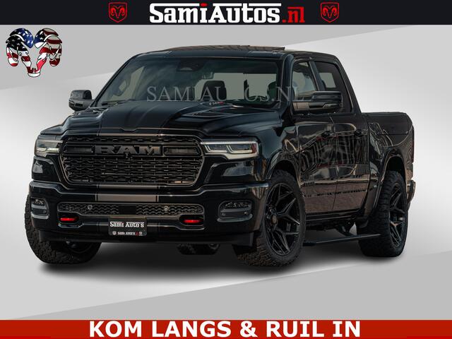 Dodge RAM PICKUP Limited Night H.O 540HP 706Nm | Massage + Full Option | De Meest Luxe en Volle Pick-Up in zijn Klasse | Comfortabele Dubbele Cabine met Royale 5 Zitplaatsen | BPM vrij | Nu Leverbaar uit Voorraad | Voorraad Nr 2328 - 5157