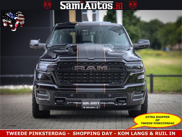Dodge RAM PICKUP LIMITED SPORT H.O 540HP 706Nm | Massage + Full Option | De Meest Luxe en Volle Pick-Up in zijn Klasse | Comfortabele Dubbele Cabine met Royale 5 Zitplaatsen | BPM vrij | Nu Leverbaar uit Voorraad | Voorraad Nr 2355 - 5149