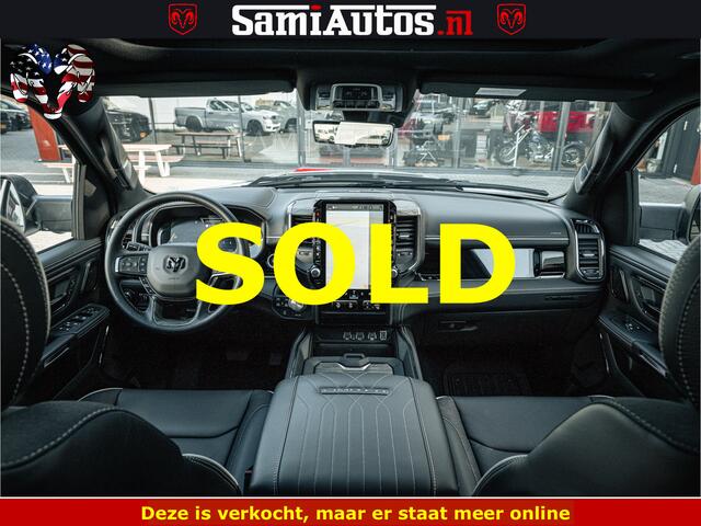 Dodge RAM PICKUP LIMITED H.O 540PK 706Nm | Massage + Full Option | De Meest Luxe en Volle Pick-Up in zijn Klasse | Comfortabele Dubbele Cabine met Royale 5 Zitplaatsen | BPM vrij | Nu Leverbaar uit Voorraad | Voorraad Nr 2298 - 7479