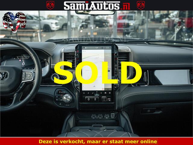 Dodge RAM PICKUP LIMITED H.O 540PK 706Nm | Massage + Full Option | De Meest Luxe en Volle Pick-Up in zijn Klasse | Comfortabele Dubbele Cabine met Royale 5 Zitplaatsen | BPM vrij | Nu Leverbaar uit Voorraad | Voorraad Nr 2298 - 7479
