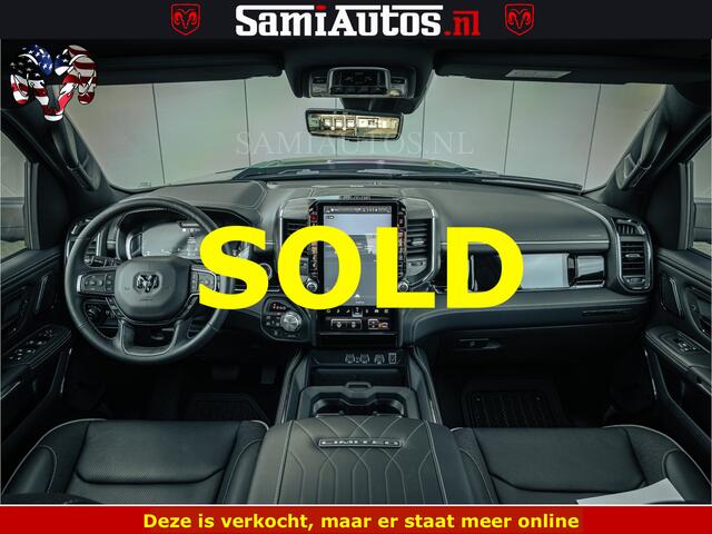 Dodge RAM PICKUP Limited SPORT H.O 540HP 706Nm | Massage + Full Option | De Meest Luxe en Volle Pick-Up in zijn Klasse | Comfortabele Dubbele Cabine met Royale 5 Zitplaatsen | BPM vrij | Nu Leverbaar uit Voorraad | Voorraad Nr 2348 - 5158
