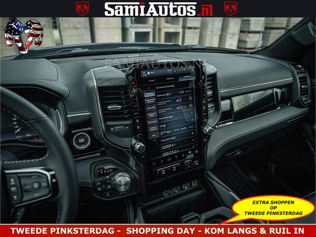 Dodge RAM PICKUP LIMITED NIGHT H.O 540HP 706Nm | Massage + Full Option | De Meest Luxe en Volle Pick-Up in zijn Klasse | Comfortabele Dubbele Cabine met Royale 5 Zitplaatsen | BPM vrij | Nu Leverbaar uit Voorraad | Voorraad Nr 2370 - 5411