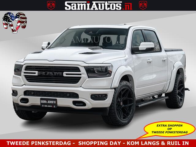 Dodge RAM PICKUP V8 5.7 402PK | LARAMIE SPORT | Krachtige Hemi | Panorama Dak | 12' Scherm | LPG | Comfortabele Dubbele Cabine met Royale 5 Zitplaatsen | NIEUW EN BPM vrij | Nu Leverbaar uit Voorraad | Nr 2529 - 1277 |