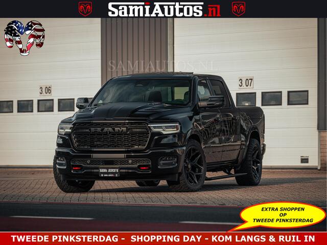 Dodge RAM PICKUP Limited H.O 540PK 706Nm | Massage + Full Option | De Meest Luxe en Volle Pick-Up in zijn Klasse | Comfortabele Dubbele Cabine met Royale 5 Zitplaatsen | BPM vrij | Nu Leverbaar uit Voorraad | Voorraad Nr 2326 - 5169