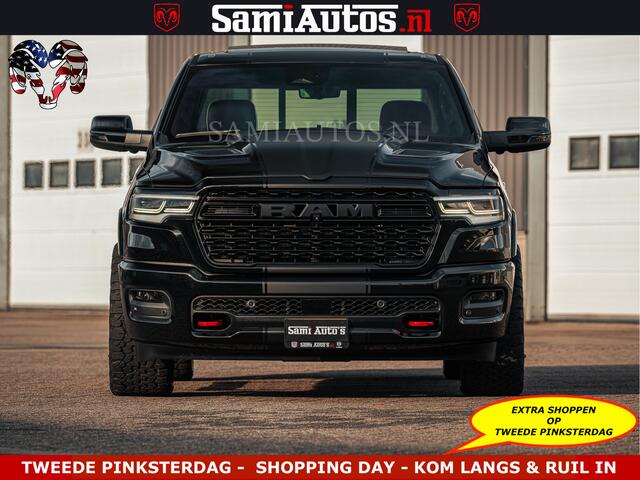 Dodge RAM PICKUP Limited H.O 540PK 706Nm | Massage + Full Option | De Meest Luxe en Volle Pick-Up in zijn Klasse | Comfortabele Dubbele Cabine met Royale 5 Zitplaatsen | BPM vrij | Nu Leverbaar uit Voorraad | Voorraad Nr 2326 - 5169