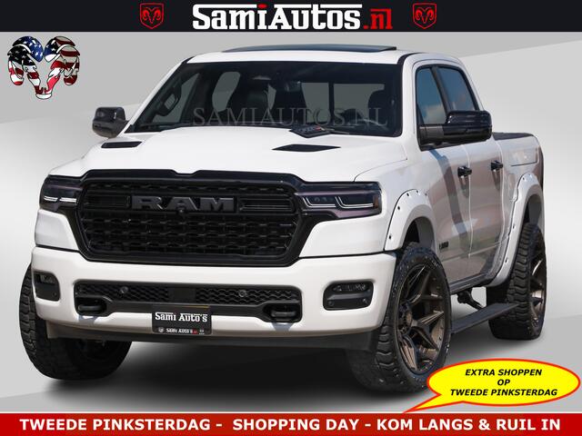 Dodge RAM PICKUP Limited Night High Output 540HP 706Nm | Massage + Full Option | De Meest Luxe en Volle Pick-Up in zijn Klasse | Comfortabele Dubbele Cabine met Royale 5 Zitplaatsen | BPM vrij | Nu Leverbaar uit Voorraad | Voorraad Nr 2351 - 7478