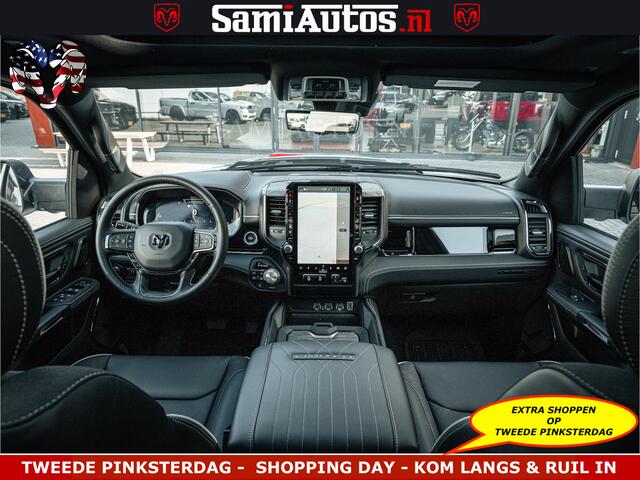 Dodge RAM PICKUP Limited Night High Output 540HP 706Nm | Massage + Full Option | De Meest Luxe en Volle Pick-Up in zijn Klasse | Comfortabele Dubbele Cabine met Royale 5 Zitplaatsen | BPM vrij | Nu Leverbaar uit Voorraad | Voorraad Nr 2351 - 7478